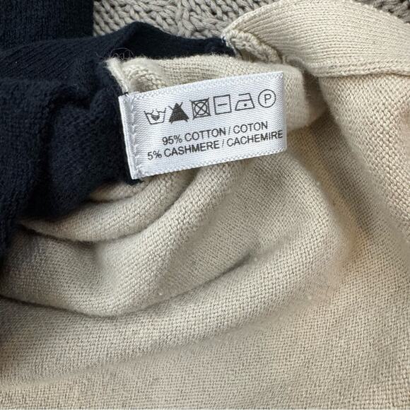 Lisa Todd Lightweight Intarsia "Misbehaving" Cashmere Blend V-Neck Sweater ~ S - Picture 10 of 15